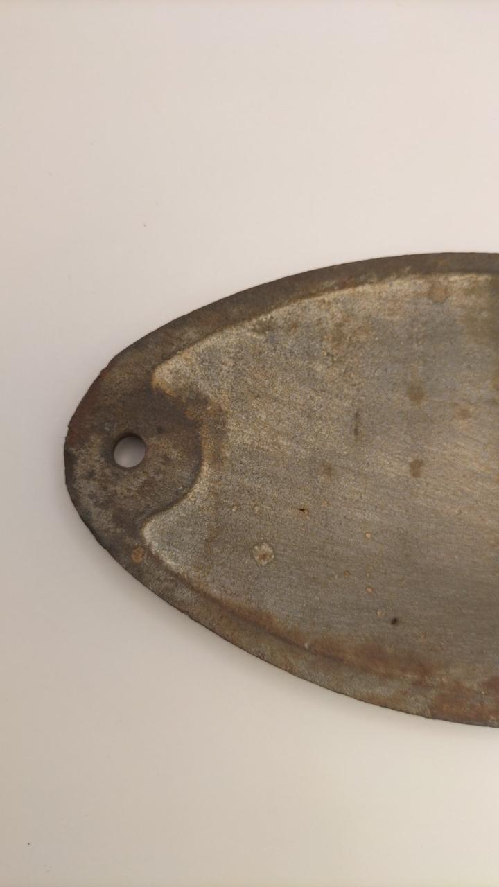 unclear Railway Plate, Nippon Rolling Stock Company, Showa 9 (1944)