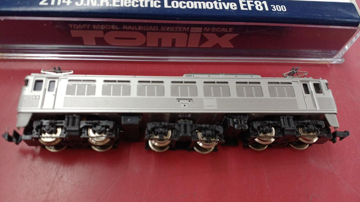 TOMIX N Gauge 2114 JNR EF81 Class Electric Locomotive Stainless Steel Body