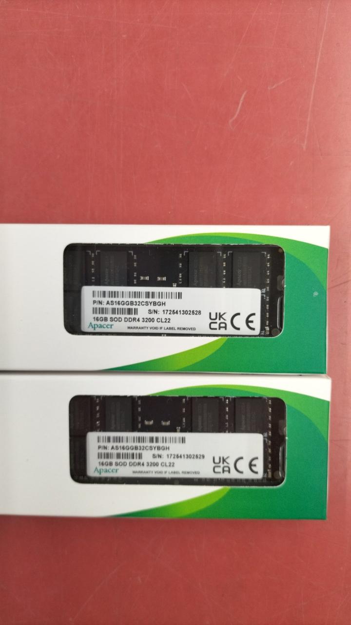 APACER DDR4 Memory for Laptop 16GB SOD DDR4 3200 CL22