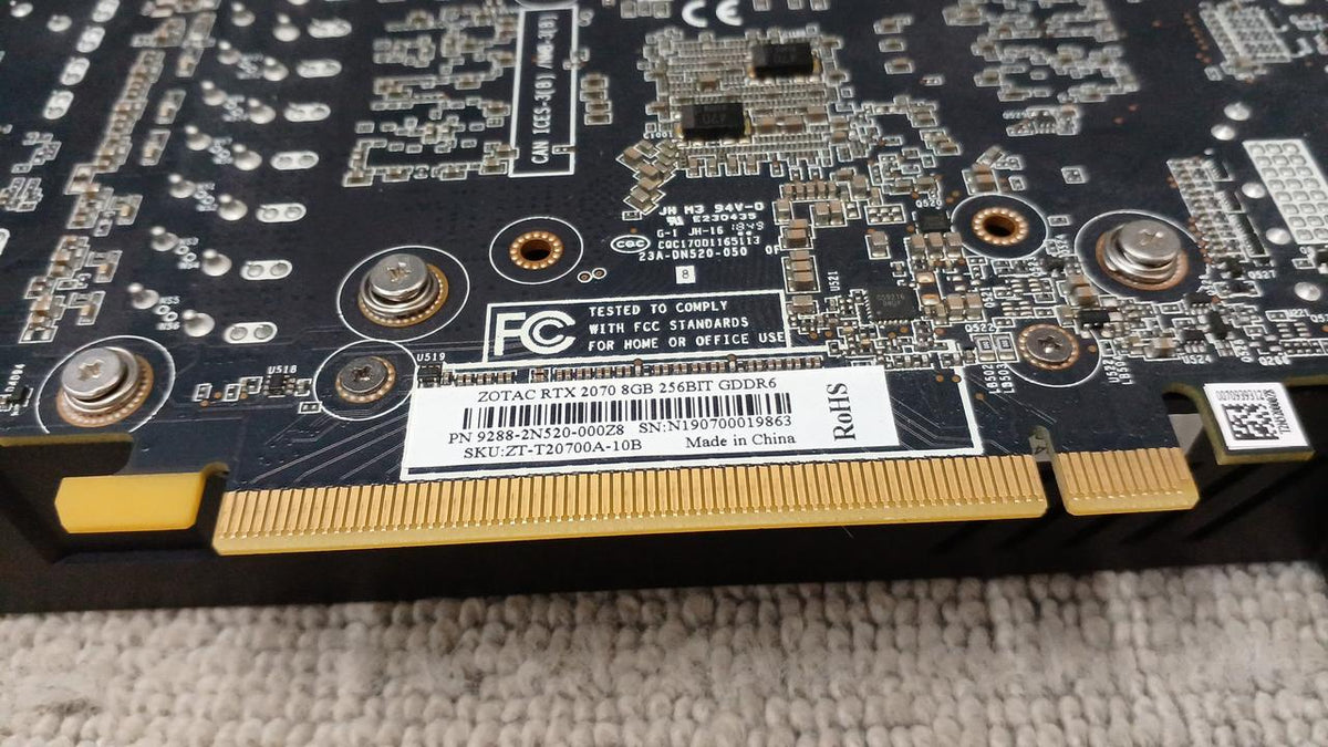 ZOTAC Graphics Card: GEFORCE RTX 2070 8GB - Banzai Thrifting | BanzaiHobby