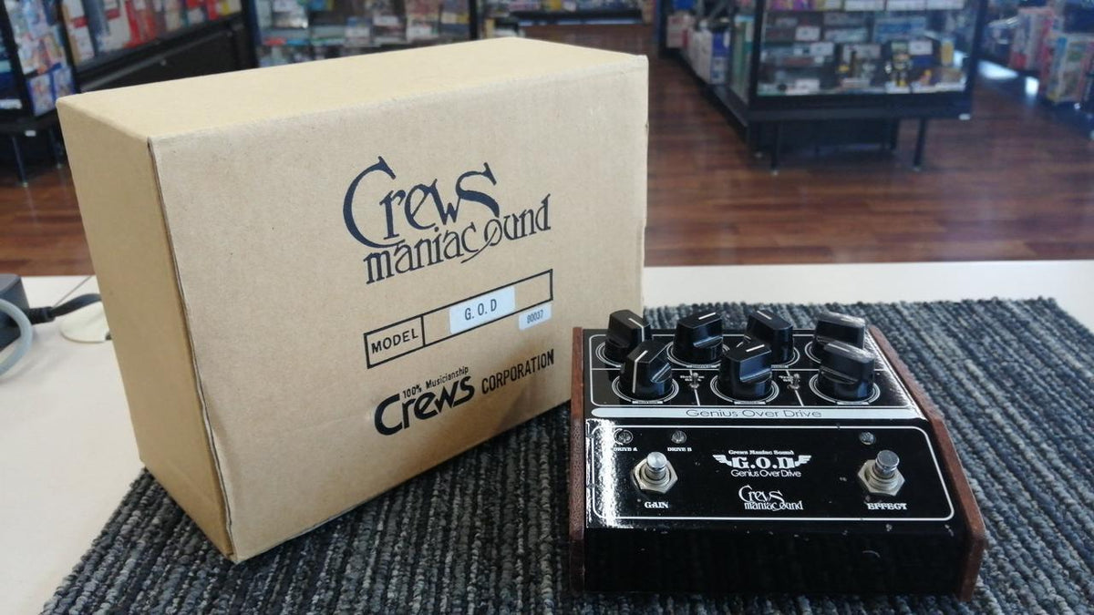 CREWS MANIAC SOUND Effects pedal: GENIUS OVER DRIVE - Banzai Thrifting | BanzaiHobby