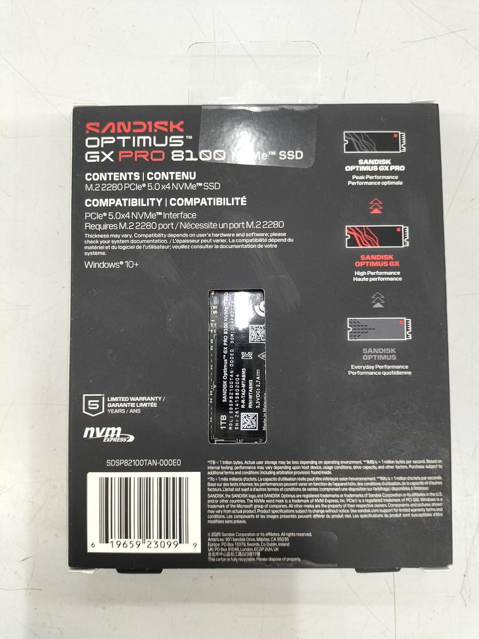 SANDISK SDSP82100TAN-000E0 OPTIMUS GX PRO 8100 - Banzai Thrifting | BanzaiHobby