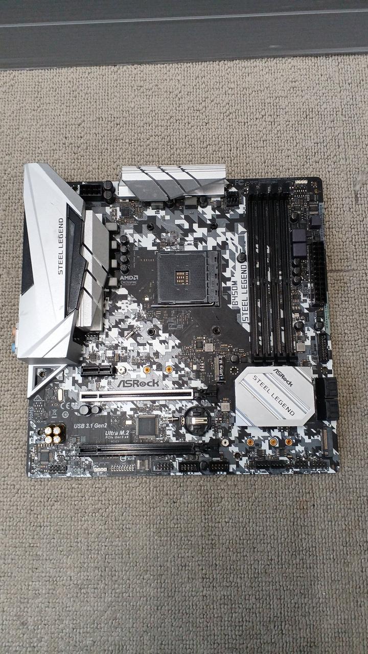 ASROCK Motherboard B450M STEEL LEGEND - Banzai Thrifting | BanzaiHobby