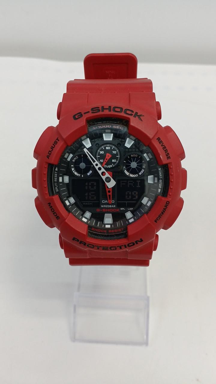 CASIO G-SHOCK RED GA-100B - Banzai Thrifting | BanzaiHobby