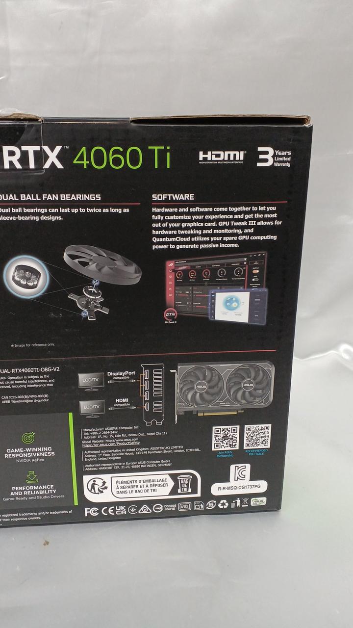 ASUS Graphics Board RTX4060TI - Banzai Thrifting | BanzaiHobby