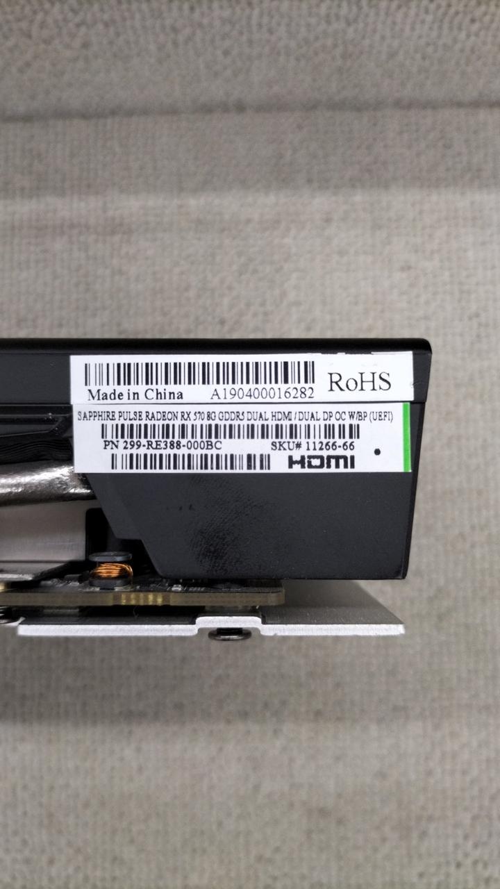 SAPPHIRE Graphics Card: PULSE RADEON RX570 8G GDDR5 - Banzai Thrifting | BanzaiHobby