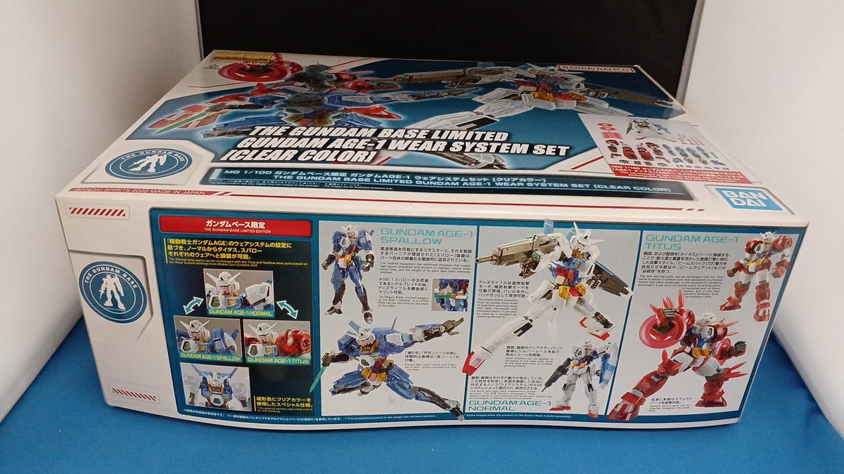 Bandai 1/100 MG Gundam AGE-1 Wear System Set Gundam Base Limited - Banzai Thrifting | BanzaiHobby