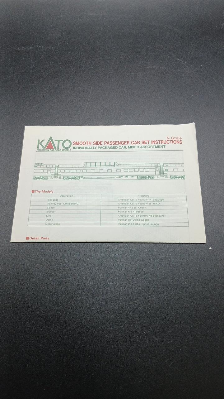 KATO SMOOTHSIDE PASSENGER CAR(SET B SOUTHERN PACIFIC-1 - Banzai Thrifting | BanzaiHobby