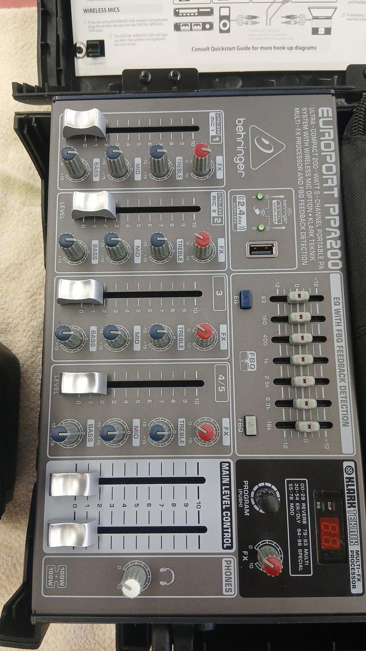 BEHRINGER Portable PA System EUROPORT PPA200 - Banzai Thrifting | BanzaiHobby