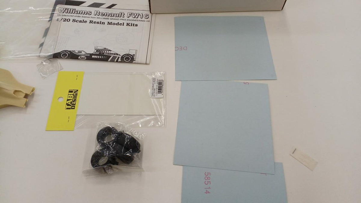CLUB M WILLIAMS Renault FW16 1/20 - Banzai Thrifting | BanzaiHobby