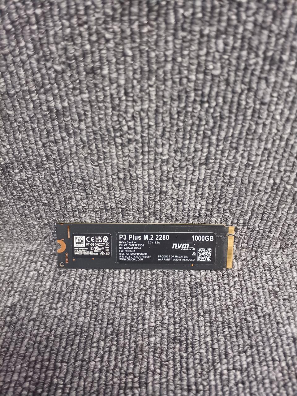 CRUCIAL M.2 SSD CT1000P3PSSD8 - Banzai Thrifting | BanzaiHobby