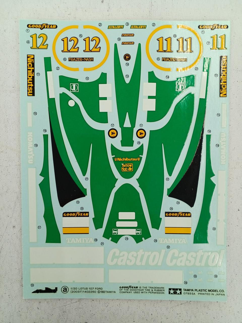 TAMIYA Lotus 107 Ford 1/20 Grand Prix Collection No.37 - Banzai Thrifting | BanzaiHobby