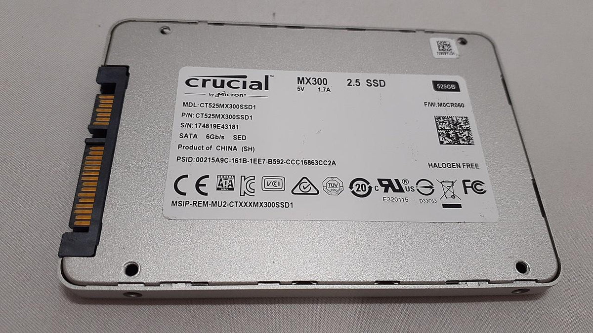 CRUCIAL SSD MX300 2.5 SSD 525GB - Banzai Thrifting | BanzaiHobby
