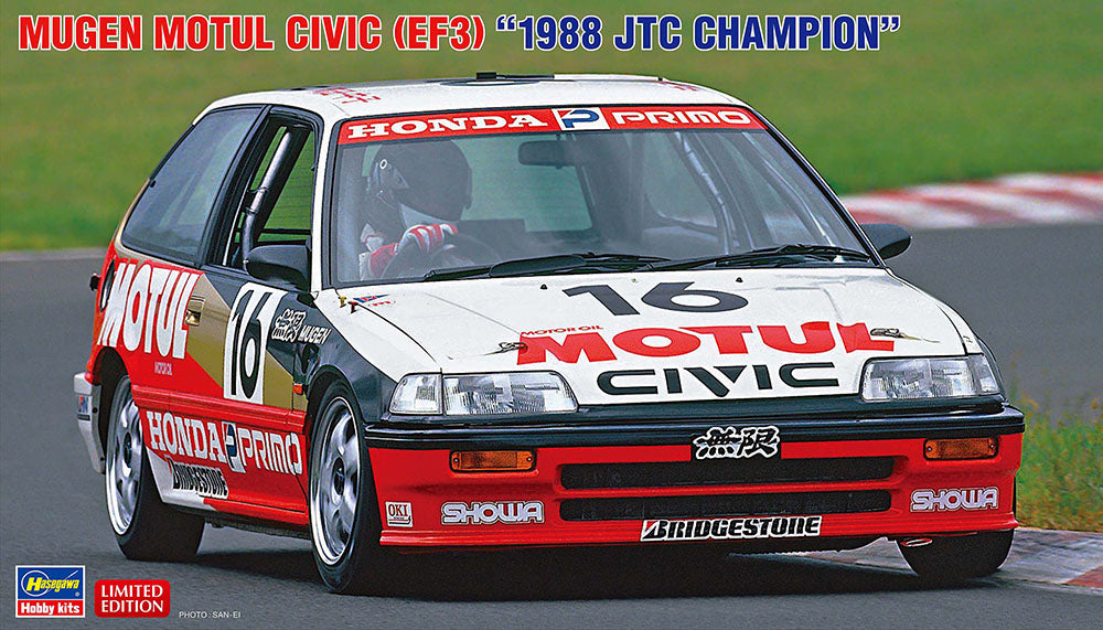 Hasegawa 20793 1/24 Mugen MOTUL Civic (EF3) 1988 JTC Champion