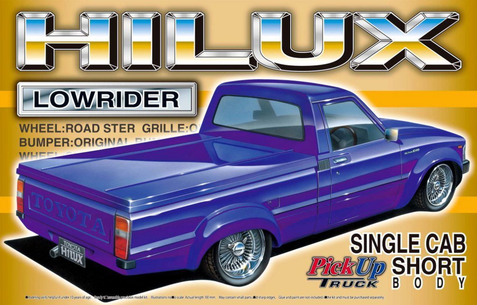 Aoshima Toyota Hilux Lowrider Truck 1/24 - BanzaiHobby