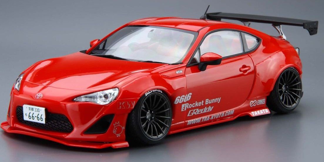 Aoshima ZN6 Toyota 86 `12 Greddy & Rocket Bunny Enkei Ver. 1/24 - BanzaiHobby
