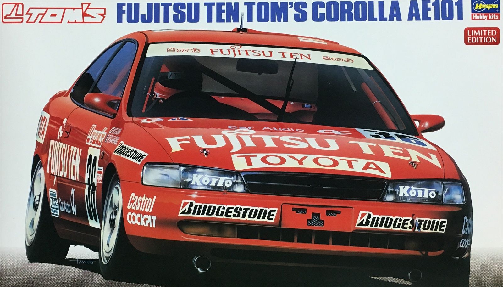 Hasegawa 1/24 Fujitsu Ten Tom`s Corolla AE101 - BanzaiHobby