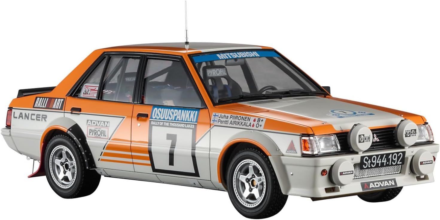 Hasegawa SP585 1/24 Mitsubishi Lancer EX 2000 Turbo 1982 1000 Lake Rally Detail Up Version - BanzaiHobby