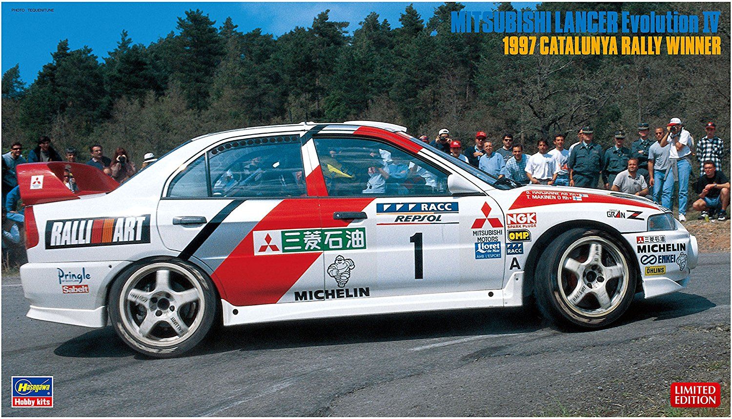 Hasegawa 1/24 Mitsubishi Lancer Evolution IV 1997 Catalunya Rally Winner - BanzaiHobby