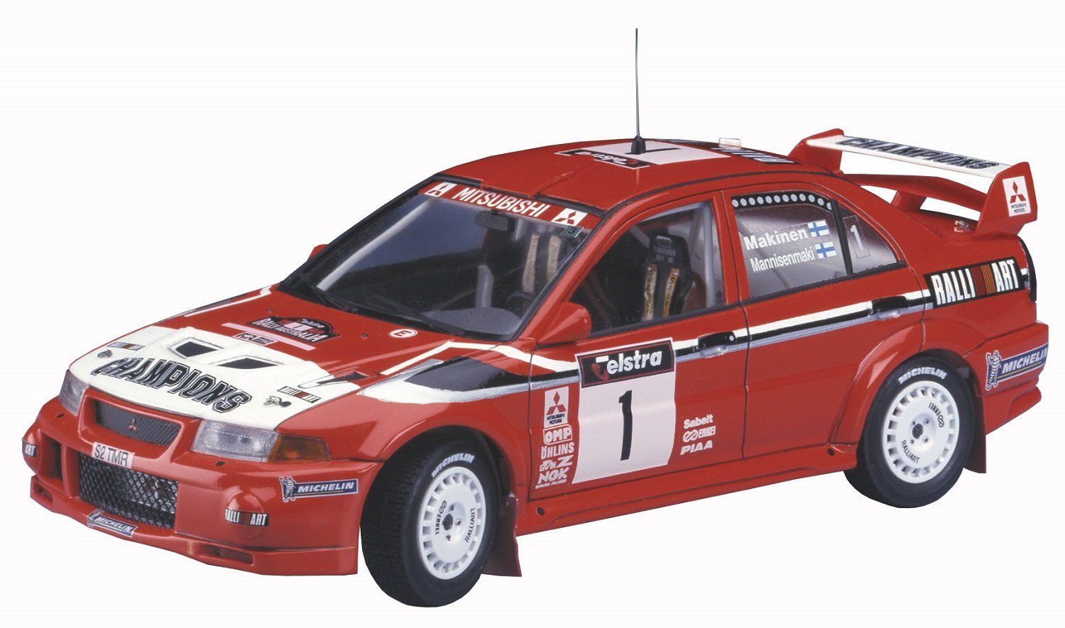 Hasegawa 1/24 Mitsubishi Lancer Evolution VI 1999 WRC Drivers Champion - BanzaiHobby