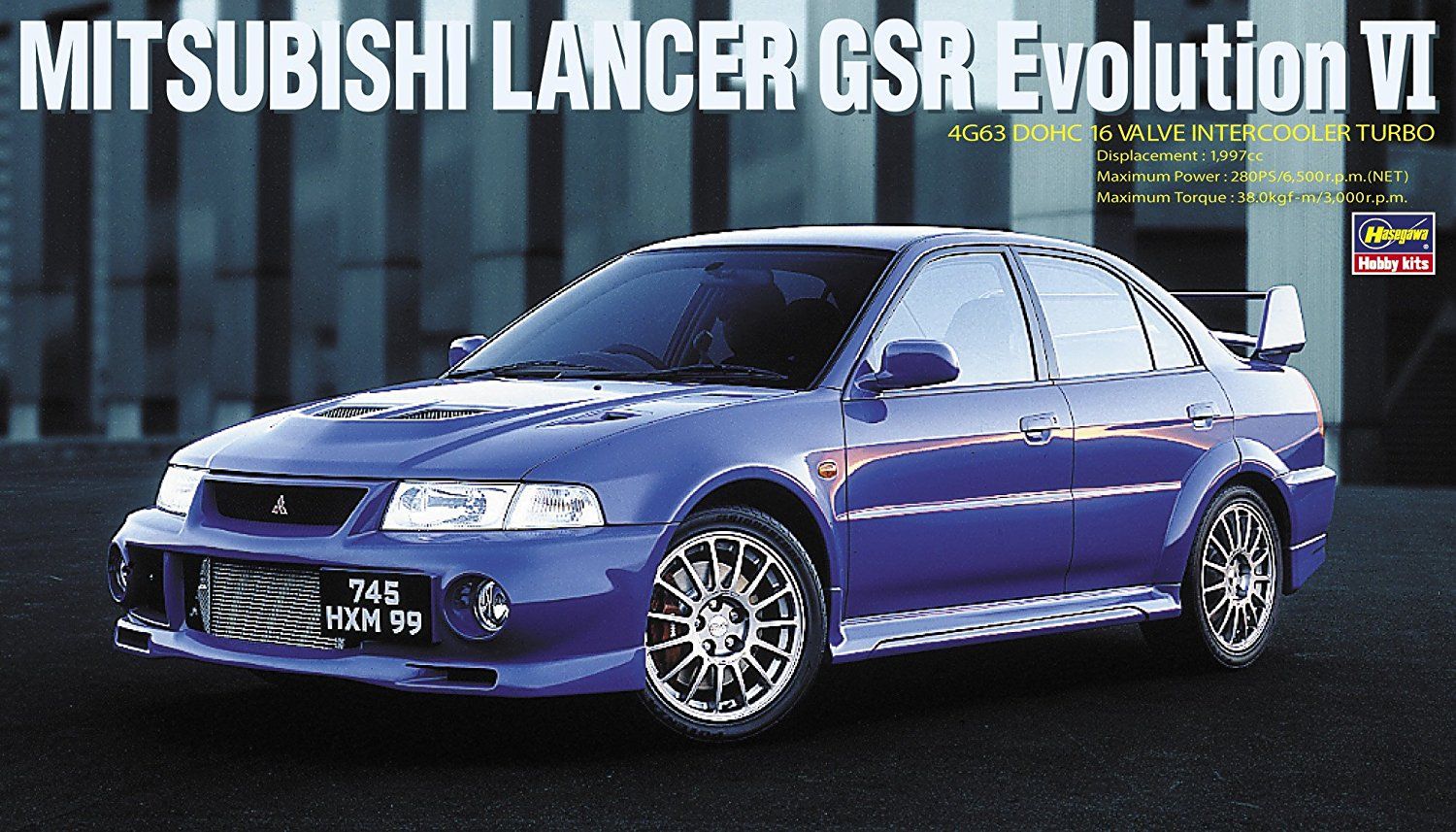 Hasegawa 1/24 Mitsubishi Lancer GSR Evolution 6 - BanzaiHobby