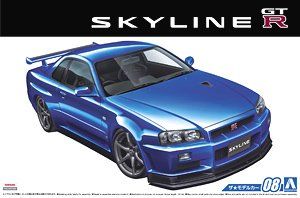Aoshima 1/24 Nissan BNR34 Skyline GT-R V-specII `02 - BanzaiHobby