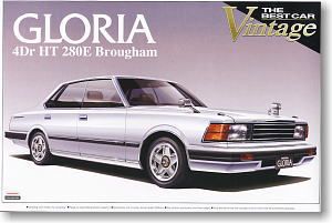 Aoshima BCV44 1/24 Nissan Gloria 4 Door Hard Top 280E Brougham (P430) - BanzaiHobby