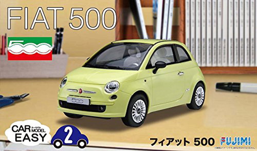 Fujimi 1/24 Scale Car Model Easy 2 Fiat 500 - BanzaiHobby