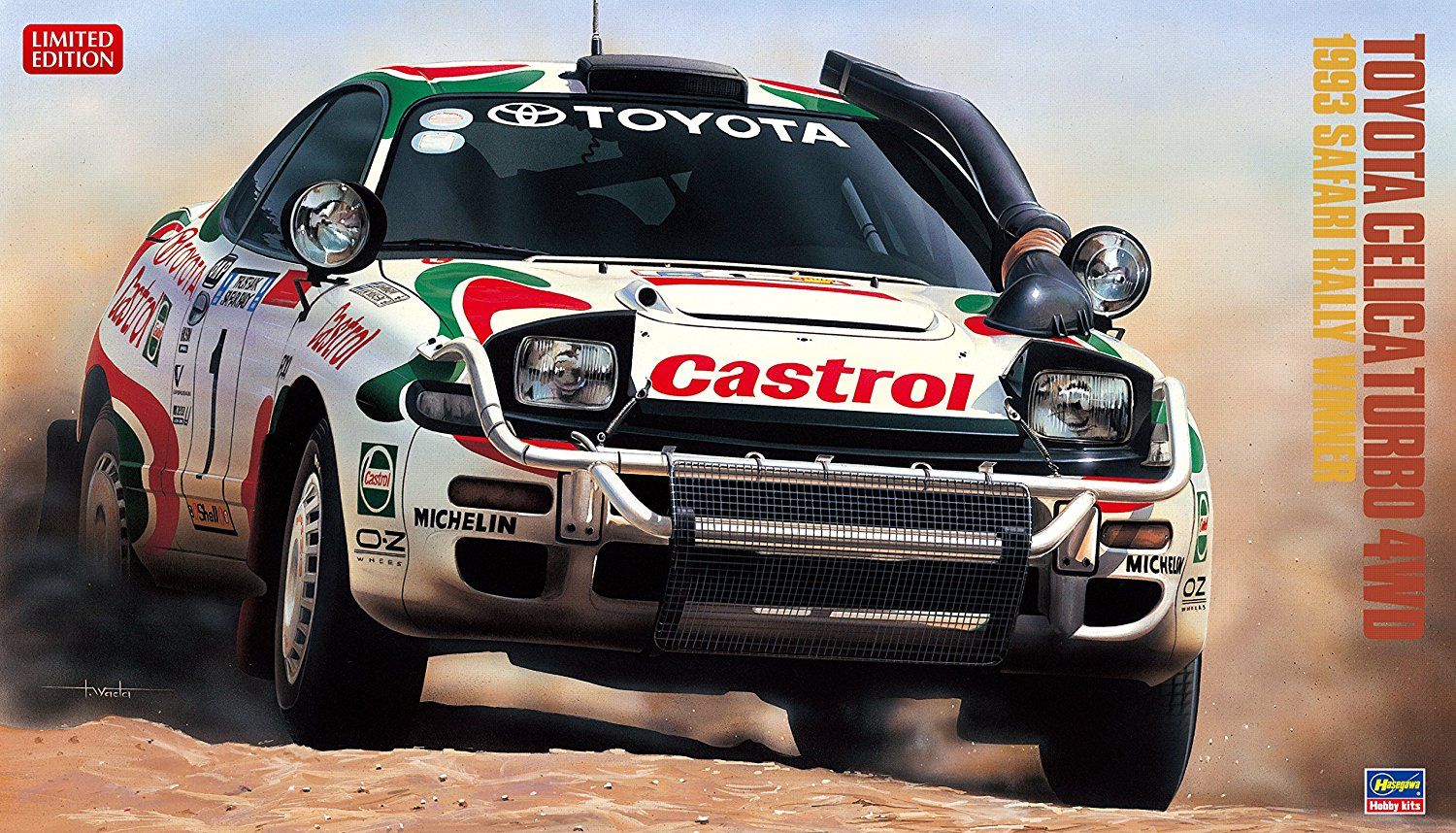 Hasegawa 1/24 Toyota Celica Turbo 4WD 1993 Safari Rally Winner - BanzaiHobby