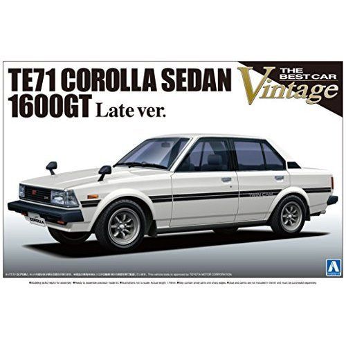 Aoshima BCV79 1/24 Toyota TE71 Corolla sedan 1600GT - BanzaiHobby