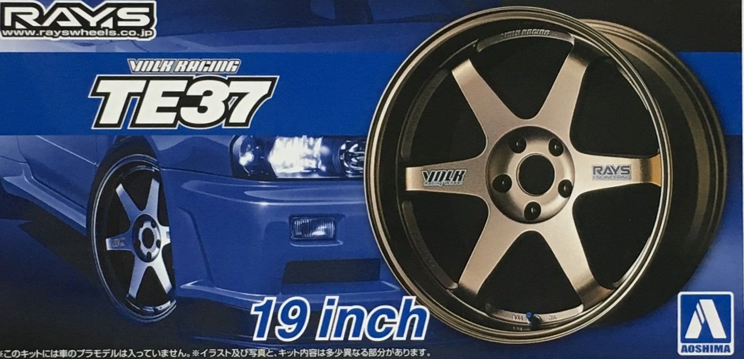 Aoshima 1/24 Volk Racing TE37 19 Inch - BanzaiHobby