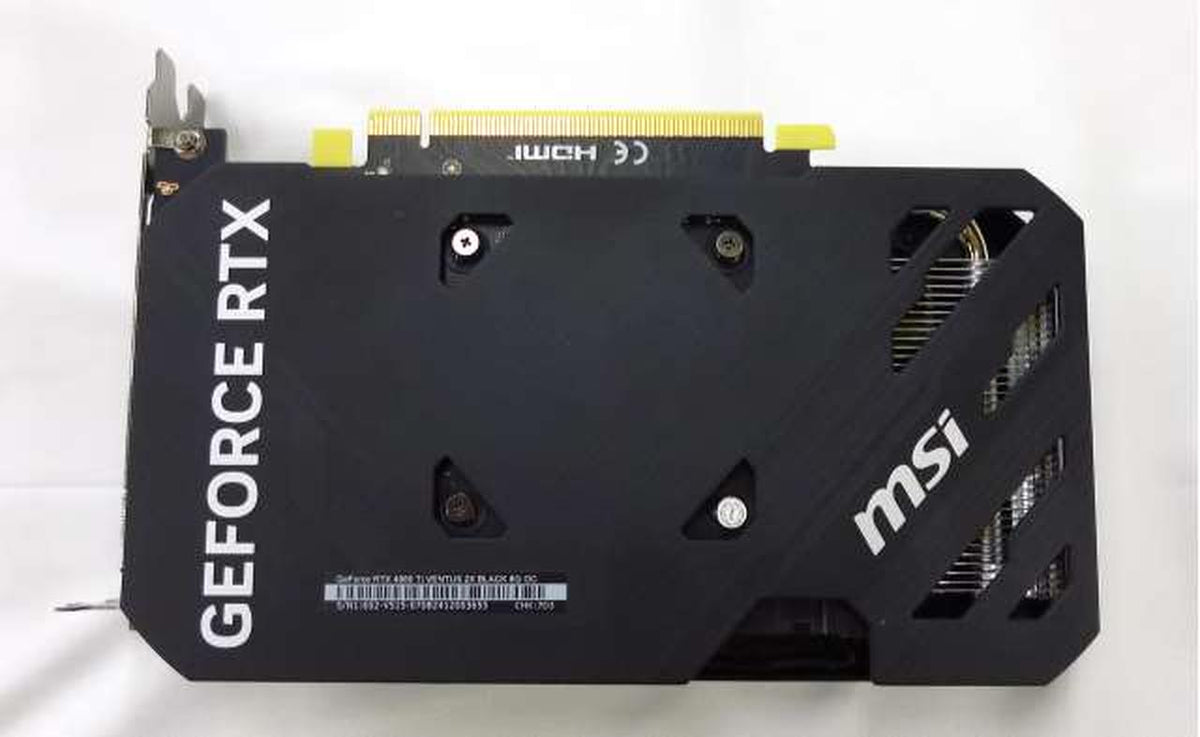 MSI Graphics Board: GEFORCE RTX 4060 TI VENTUS 2X
