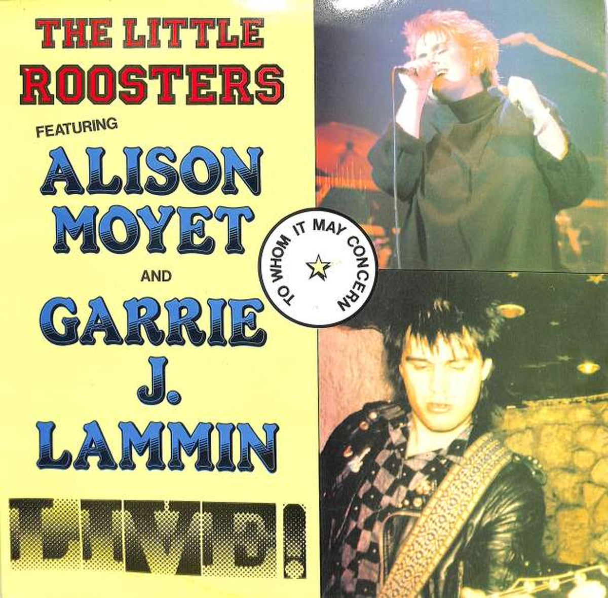 WEPPING GET MUSIC The Little Roosters "LIVE" E.1LP001