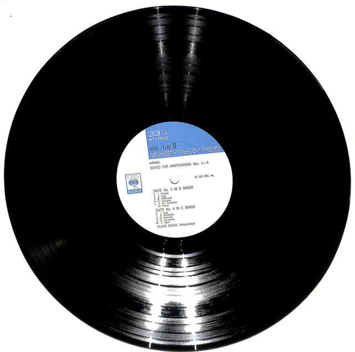 CBS Sony Handel Suite Gould SOCL-146