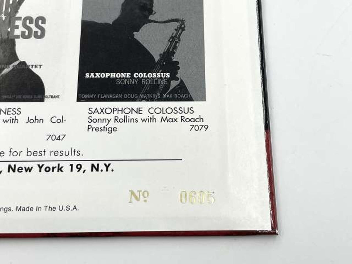 ANALOGUE PRODUCTIONS ROLLINS PLAYS FOR BIRD / Reissue Heavyweight Disc APRJ 7095