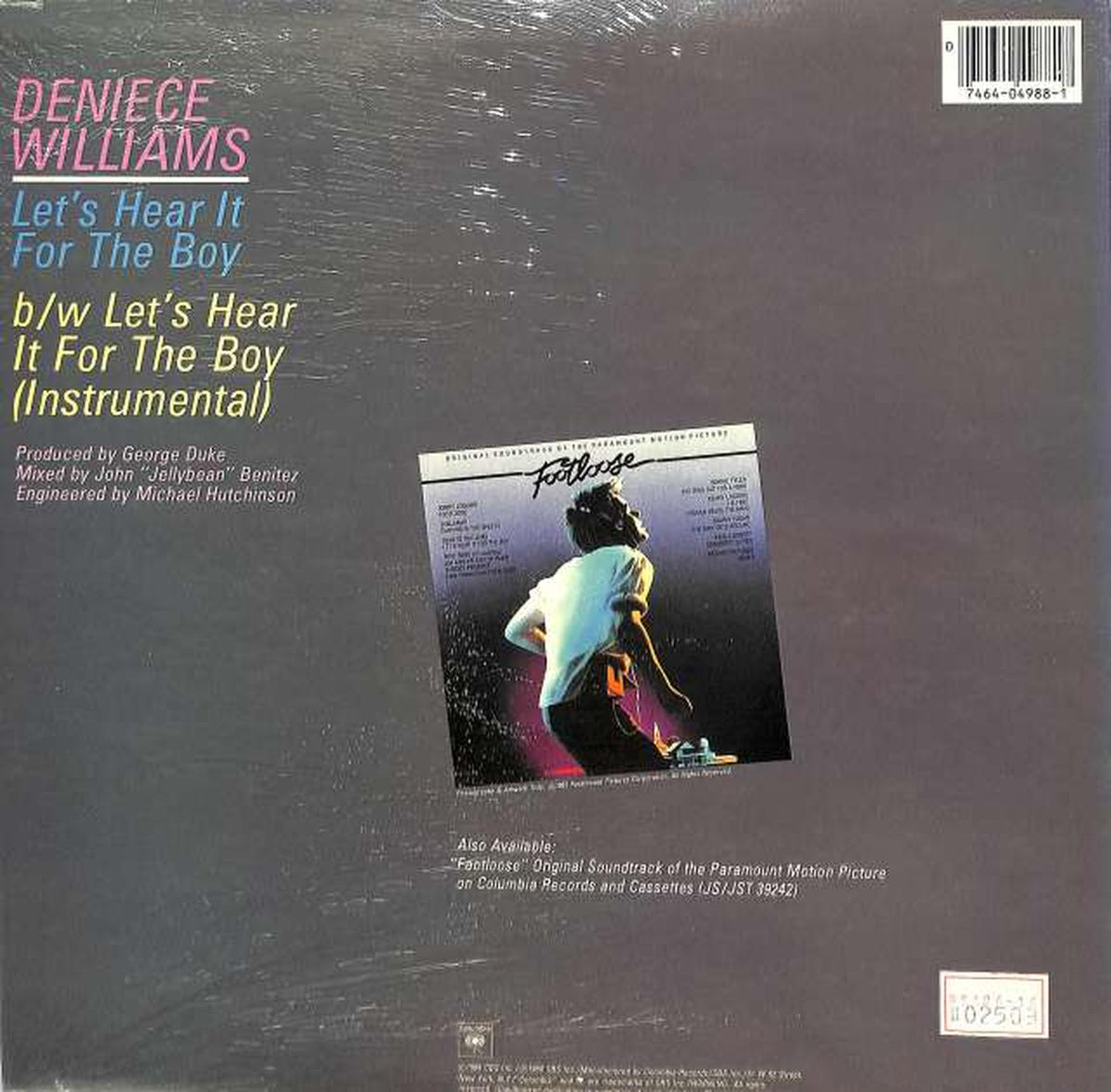 COLUMBIA Dennis Williams "LET'S HEAR IT FOR T 7464-04988-1"