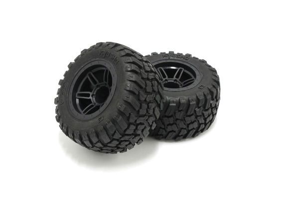 Kyosho FATH501BK GluedTire __Wheel Set (RAGE2.0/BK/2pcs) - BanzaiHobby