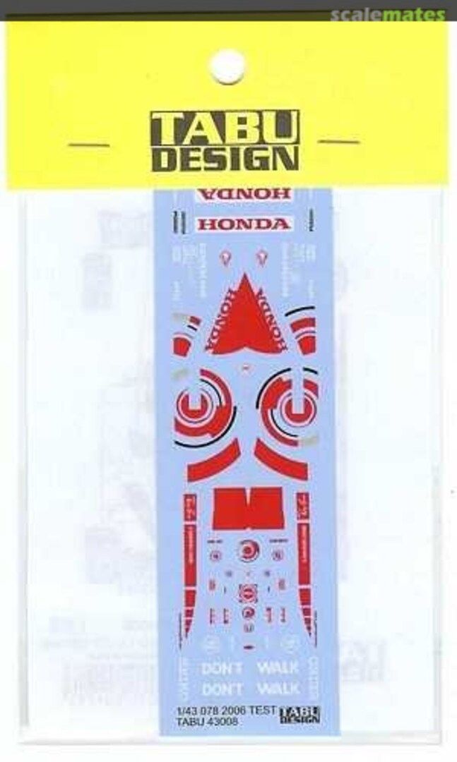 Tabu Design TABU43008 1/43 Concept Car 078 TEST 2006 - BanzaiHobby