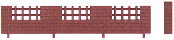 TGW NA-87 Brick Fence with Fence (10 Fences, 2 Gateposts) - BanzaiHobby