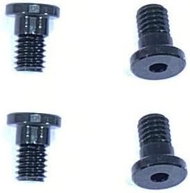 Square SGX-11BK Aluminum Spur Gear Fixing Screw (Black), for 48/64 Pitch, Pack of 4 - BanzaiHobby