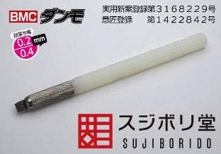 Sujiborido dan030 BMC Dammo Step Drop Width 0.008 inch (0.2 mm), 0.02 inch (0.4 mm) - BanzaiHobby