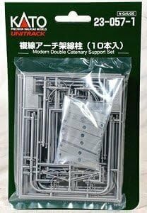KATO 23-057-1 Double Arch Overhead Line Pillar (10 pieces) - BanzaiHobby