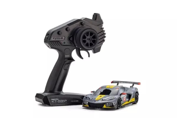 Kyosho 32356GM MINI-Z RWD MR-04 readyset CHEVROLET® CORVETTE® C8.R Gunmetal - BanzaiHobby