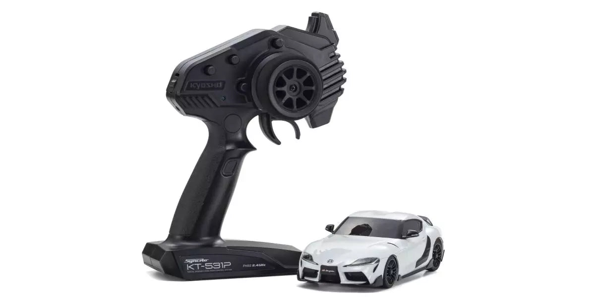 (PO AUG 2026) Kyosho 32378W MR04RWD r/s Toyota GR Supra Aero White Metallic