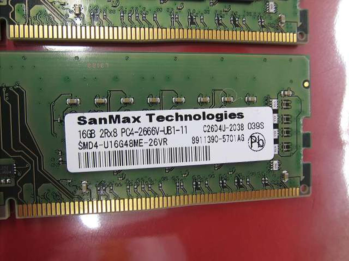 SANMAX TECHNOLOGIES DDR4 DDR4 16GB*2 chips = 32GB - Banzai Thrifting | BanzaiHobby
