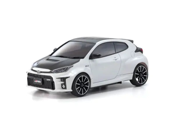 Kyosho MZP478PW ASC MA020 Toyota GRMN YARIS Rally PACKAGE Platinum White Pearl Mica - BanzaiHobby