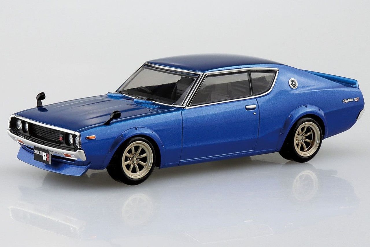 Aoshima 18-SP4 The Snap Kit 1/32 Nissan C110 Skyline GT-R Custom (Metallic Blue) - BanzaiHobby
