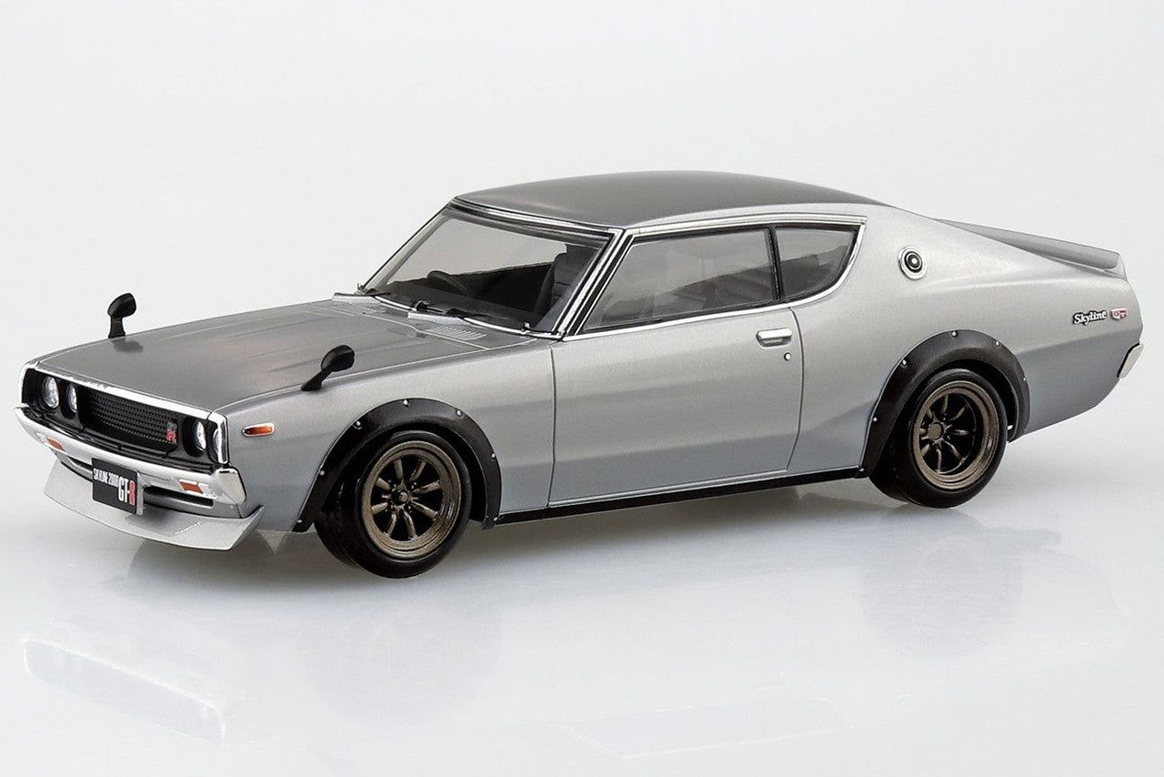 Aoshima 18-SP1 The Snap Kit 1/32 Nissan C110 Skyline GT-R Custom (Silver) - BanzaiHobby