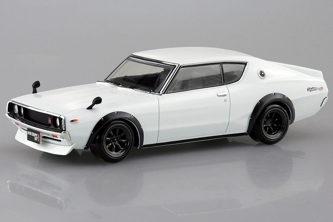 Aoshima 18-SP2 The Snap Kit 1/32 Nissan C110 Skyline GT-R Custom (White) - BanzaiHobby