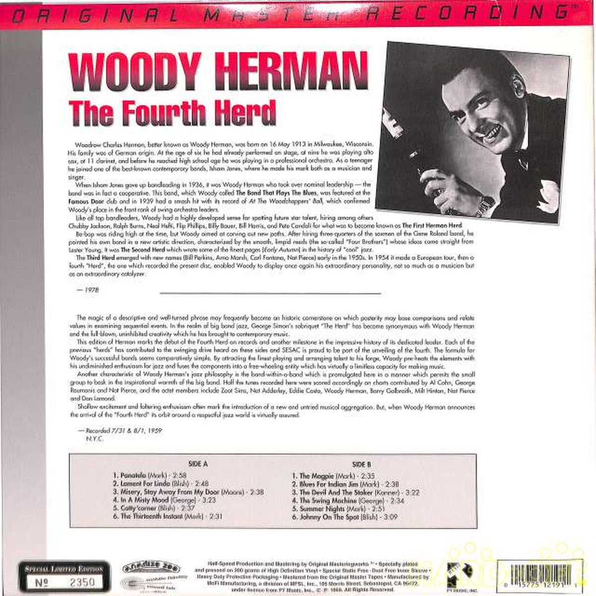 Mobile Fidelity Sound Lab Woody Herman "The Force Hard" MFSL 1-219